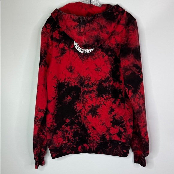 Sullen Art Collective Badge Of Honor Tie Dye Red Hoodie - Picture 4 of 9
